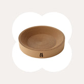 2-in-1 Round Kraft Paper Cat Scratcher Bed & Puzzle Toy
