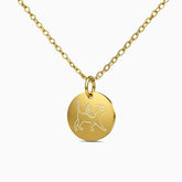 Cat Memorial Disc Necklace