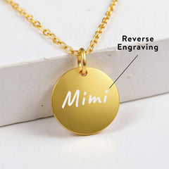 Dog Memorial Disc Necklace
