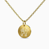 Dog Memorial Disc Necklace