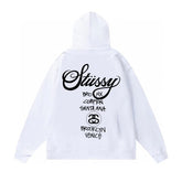 Original autumn and winter new trendy brand Sutu West classic letter print parade hooded sweatshirt jacket (5)