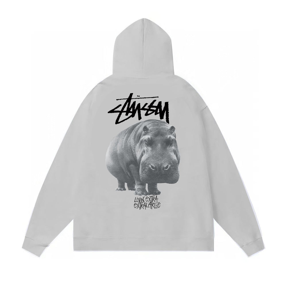 Original autumn and winter new trendy brand Sutu West classic letter print parade hooded sweatshirt jacket (17)