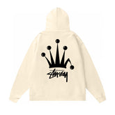 Original autumn and winter new trendy brand Sutu West classic letter print parade hooded sweatshirt jacket (18)