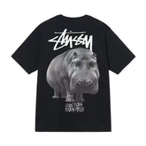 Stusy 2025 New 8 Men's and Women's Short sleeved T-shirt Summer Black and White Men's T-shirt Loose 270g (9)