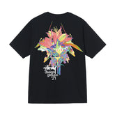 Stusy 2025 New 8 Men's and Women's Short sleeved T-shirt Summer Black and White Men's T-shirt Loose 270g (23)