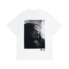 Original 2024 Spring/Summer New Trendy Brand Stu Classic Parade Printed Letter Men's and Women's Same Short Sleeve One Piece Hair Collection (27)
