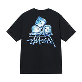 Stusy 2025 New 8 Men's and Women's Short sleeved T-shirt Summer Black and White Men's T-shirt Loose 270g (22)