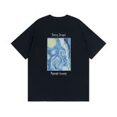 Original 2024 Spring/Summer New Trendy Brand Stu Classic Parade Printed Letter Men's and Women's Same Short Sleeve One Piece Hair Collection (1)