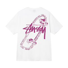 Stusy 2025 New 8 Men's and Women's Short sleeved T-shirt Summer Black and White Men's T-shirt Loose 270g (8)