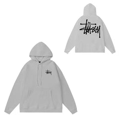 Original label: One piece trendy brand SU Western hoodie hooded autumn and winter new letter dice black eight hat couple outfit (5)