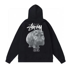 Original autumn and winter new trendy brand Sutu West classic letter print parade hooded sweatshirt jacket (15)