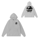 Original label: One piece trendy brand SU Western hoodie hooded autumn and winter new letter dice black eight hat couple outfit (11)