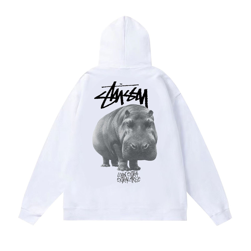 Original autumn and winter new trendy brand Sutu West classic letter print parade hooded sweatshirt jacket (16)