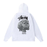 Original autumn and winter new trendy brand Sutu West classic letter print parade hooded sweatshirt jacket (16)