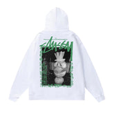 Autumn and winter new trendy brand Sutu West classic letter print parade hooded sweatshirt jacket cross-border (3)
