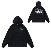 Original label: One piece trendy brand SU Western hoodie hooded autumn and winter new letter dice black eight hat couple outfit (5)