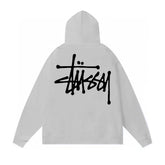 Original autumn and winter new trendy brand Sutu West classic letter print parade hooded sweatshirt jacket (2)