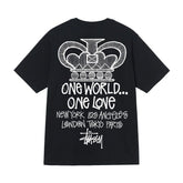 Stusy 2025 New 8 Men's and Women's Short sleeved T-shirt Summer Black and White Men's T-shirt Loose 270g (2)
