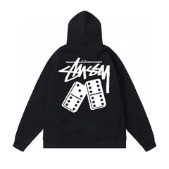 Original autumn and winter new trendy brand Sutu West classic letter print parade hooded sweatshirt jacket (20)