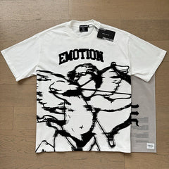 MIXED EMOTION Vintage Cupid Graphic T-Shirt (White)