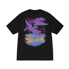 Stusy 2025 New 8 Men's and Women's Short sleeved T-shirt Summer Black and White Men's T-shirt Loose 270g (18)