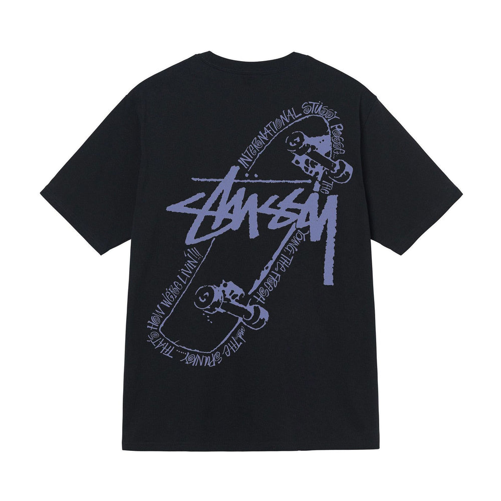 Stusy 2025 New 8 Men's and Women's Short sleeved T-shirt Summer Black and White Men's T-shirt Loose 270g (8)