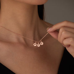 Teeny Tiny Triple Paw Necklace