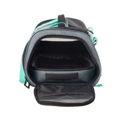 "The Transpurrter" Ultimate Calming Convertible Cat Carrier in Heather Grey and Teal