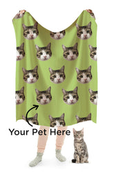 Custom Print Your Cat Blanket