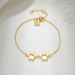 Teeny Double Paw Bracelet