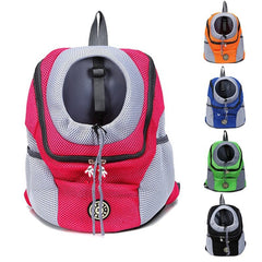 Outdoor Nylon Mesh Double Shoulder Pet Carrier Bag