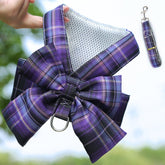 Plaid Vest Leash and Chest Strap Teddy Clothes for Cats/Dogs