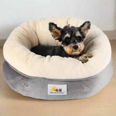 Velvet Plush Cat Bed Nesting Basket