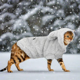 Warm Fuzzy Bunny Winter Parka for Cats to Medium Sized Dogs