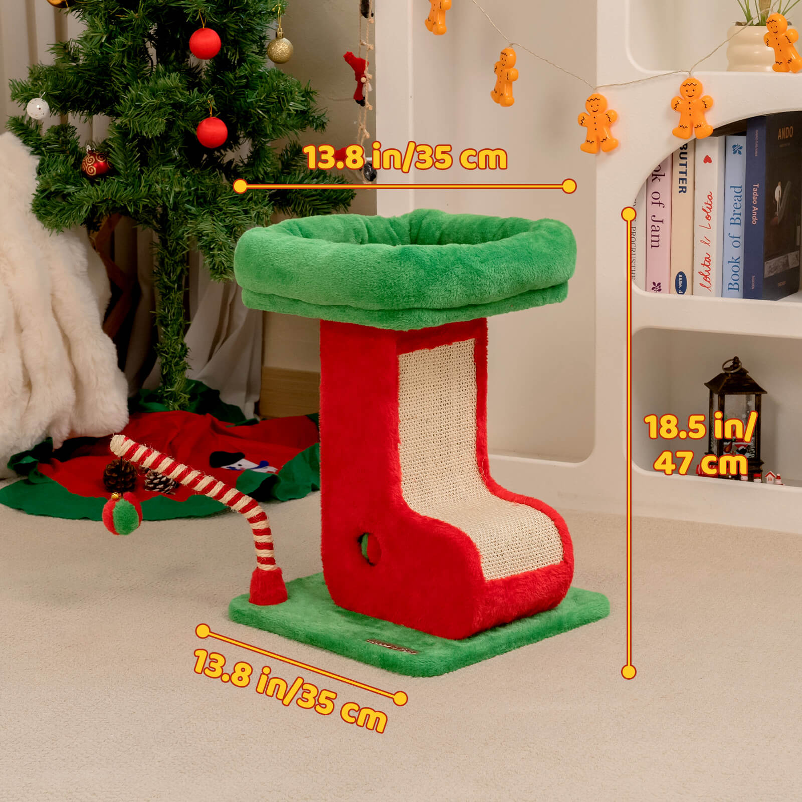 Christmas Boot Cat Scratching Post