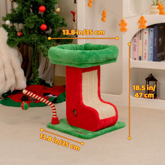 Christmas Boot Cat Scratching Post