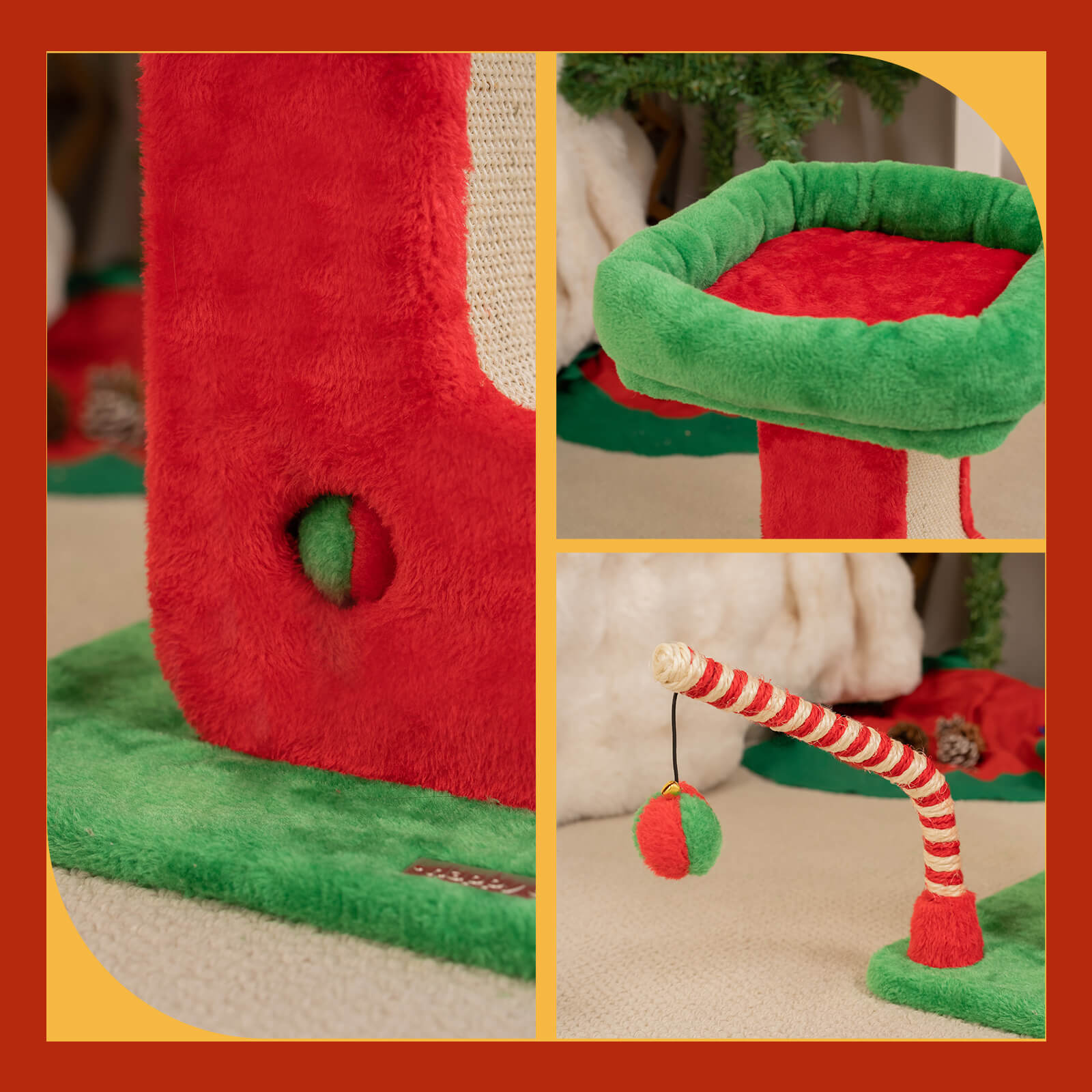 Christmas Boot Cat Scratching Post