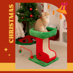 Christmas Boot Cat Scratching Post
