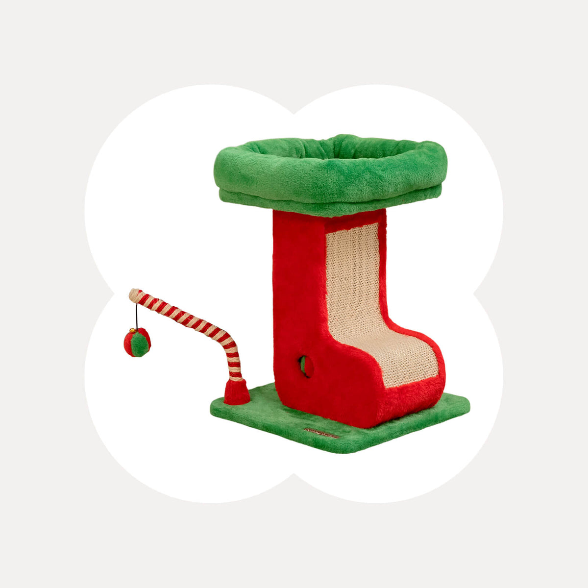 Christmas Boot Cat Scratching Post