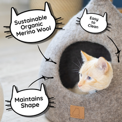 Snow White Wool Cat Cave