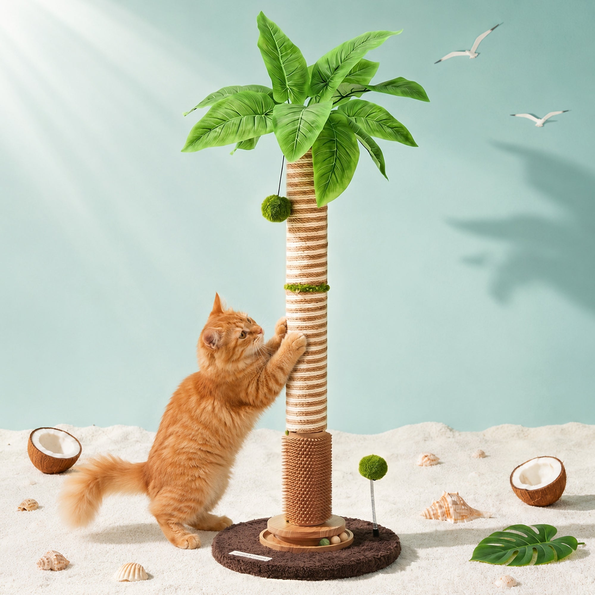 Coconut Palm Cat Scratching Post