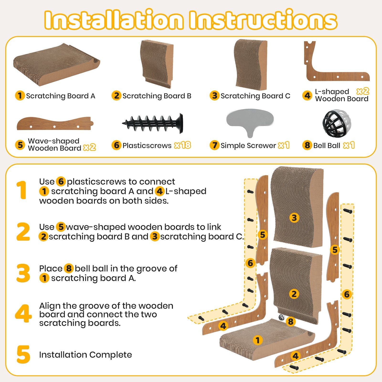 L Shape Cat Scratcher
