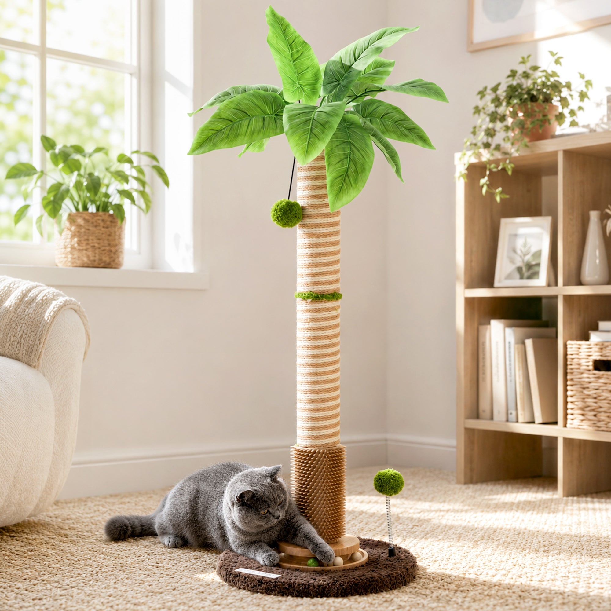Coconut Palm Cat Scratching Post