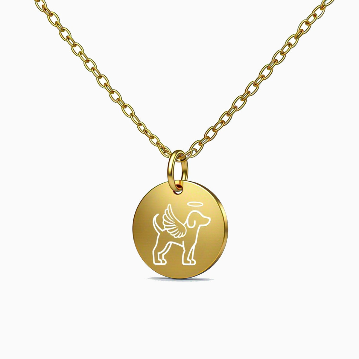 Dog Memorial Disc Necklace