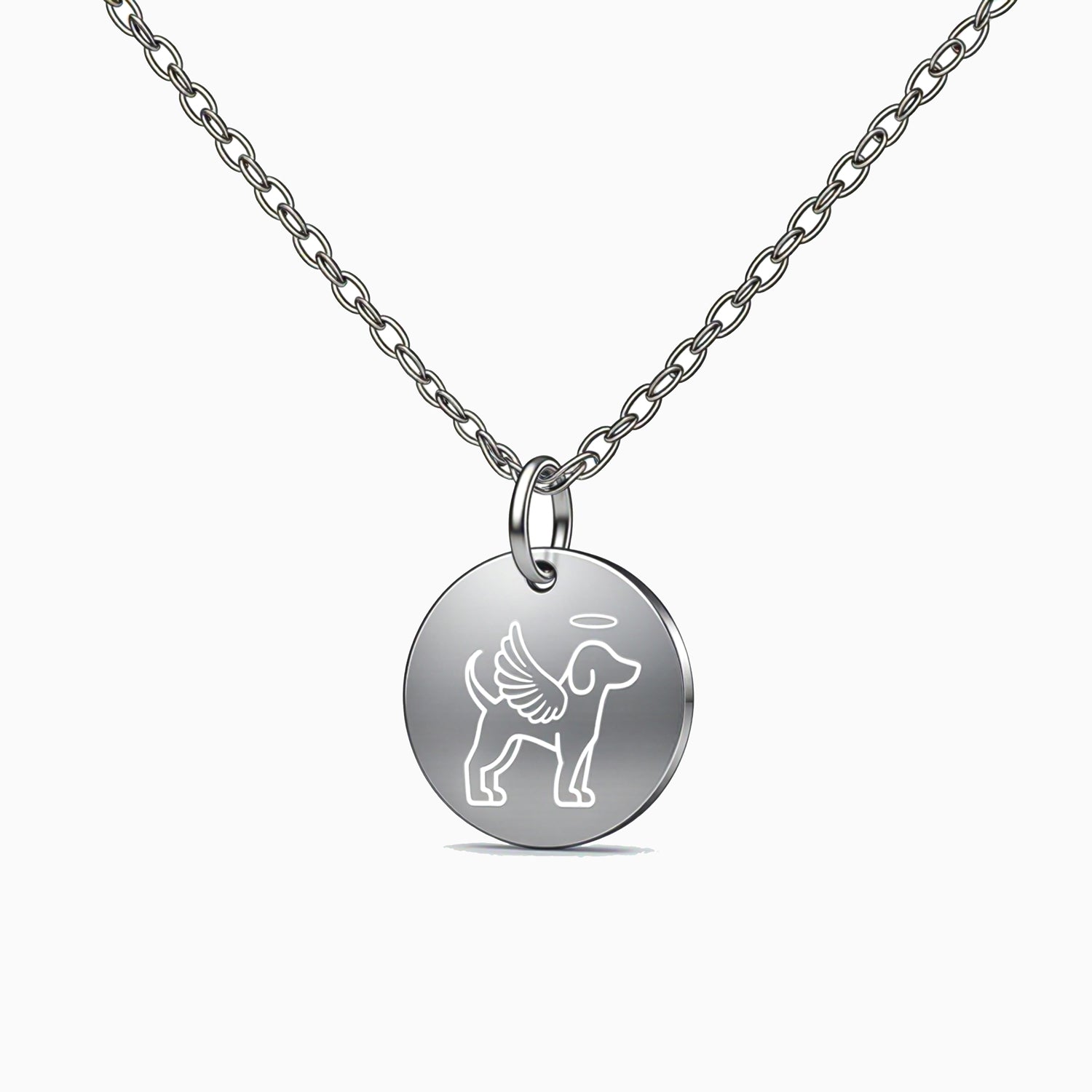 Dog Memorial Disc Necklace