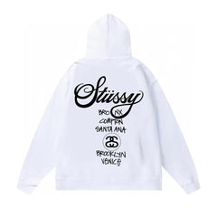 Original autumn and winter new trendy brand Sutu West classic letter print parade hooded sweatshirt jacket (5)