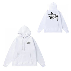 Original label: One piece trendy brand SU Western hoodie hooded autumn and winter new letter dice black eight hat couple outfit (4)