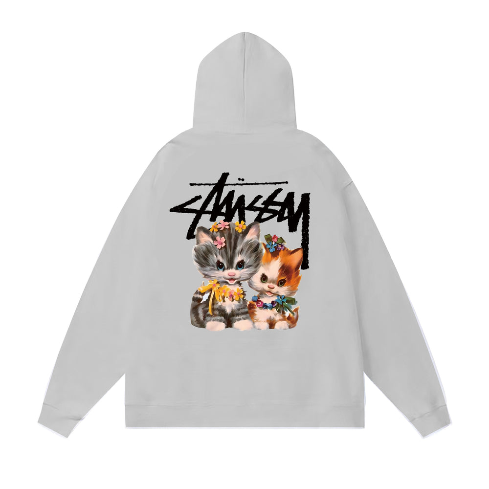 Autumn and winter new trendy brand Sutu West classic letter print parade hooded sweatshirt jacket cross-border (2)