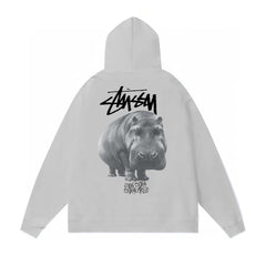 Original autumn and winter new trendy brand Sutu West classic letter print parade hooded sweatshirt jacket (17)