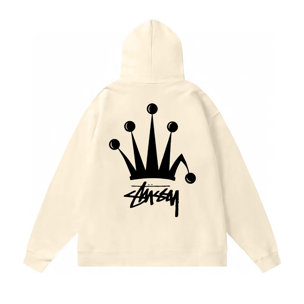 Original autumn and winter new trendy brand Sutu West classic letter print parade hooded sweatshirt jacket (18)